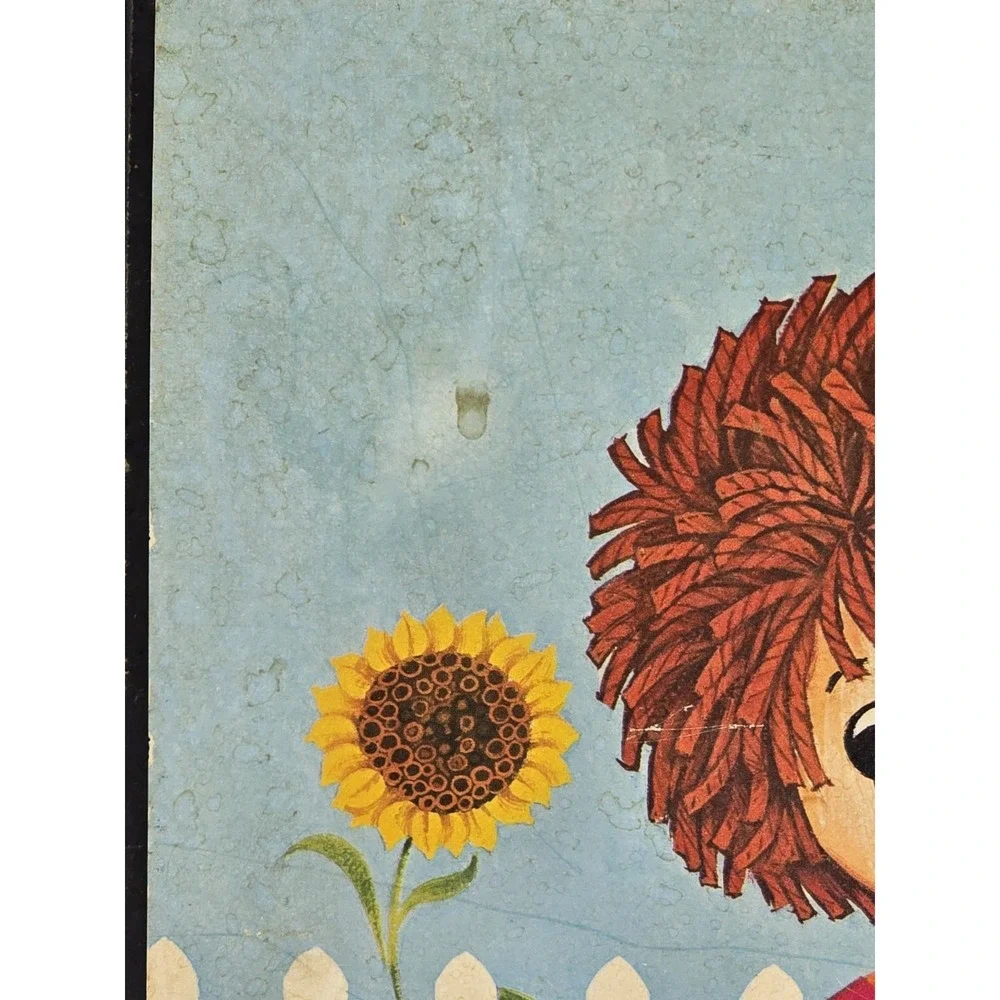 2 Lot Of VINTAGE Raggedy Ann & Andy Wooden Pictures Wall‎ Hanging 1970s